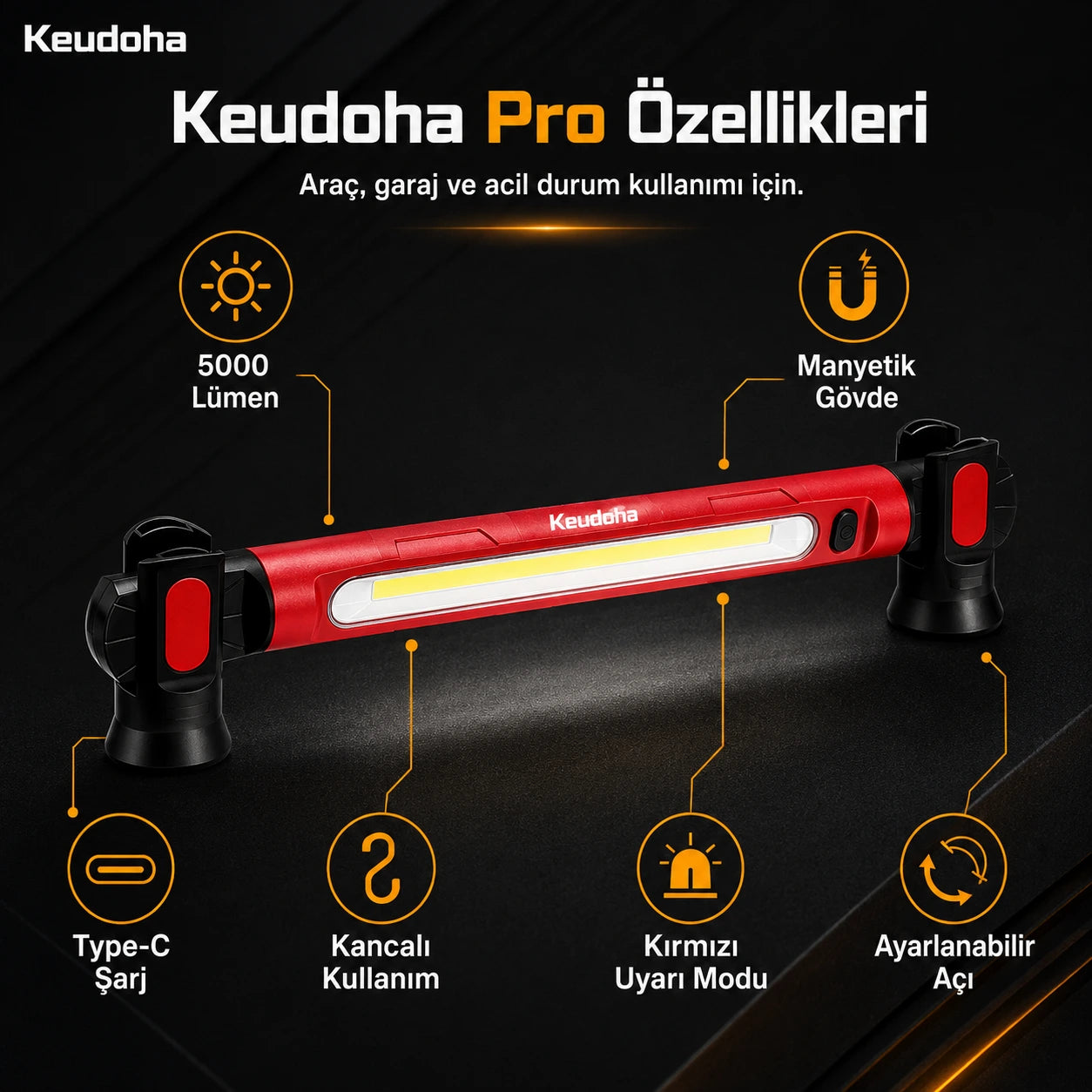 Keudoha Pro Araç & Garaj Işığı