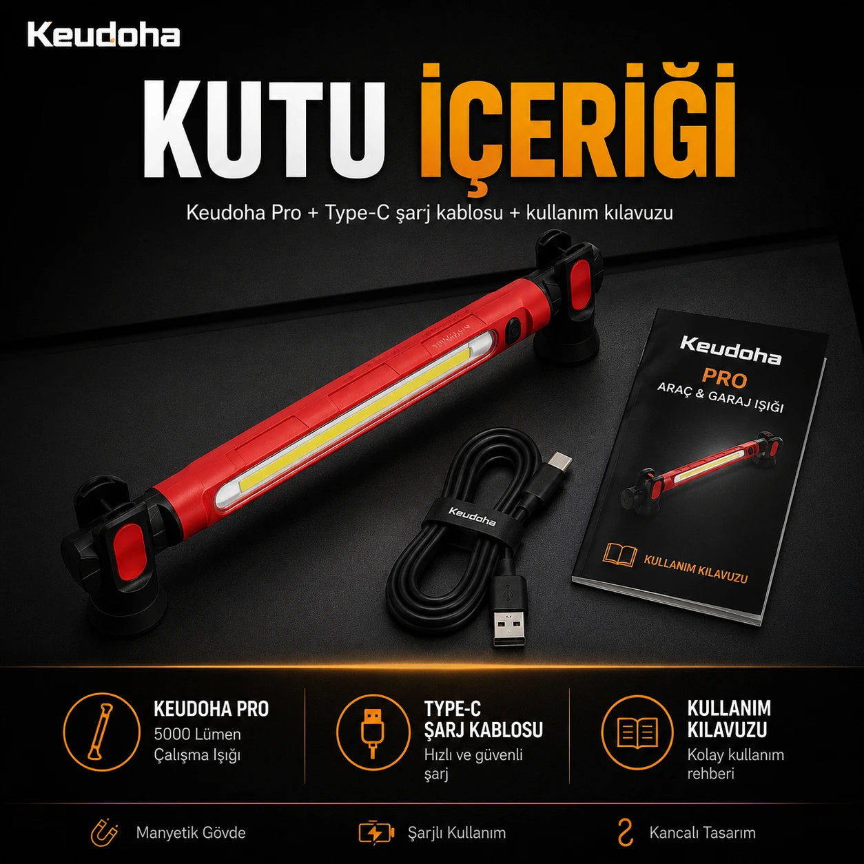 Keudoha Pro Araç & Garaj Işığı